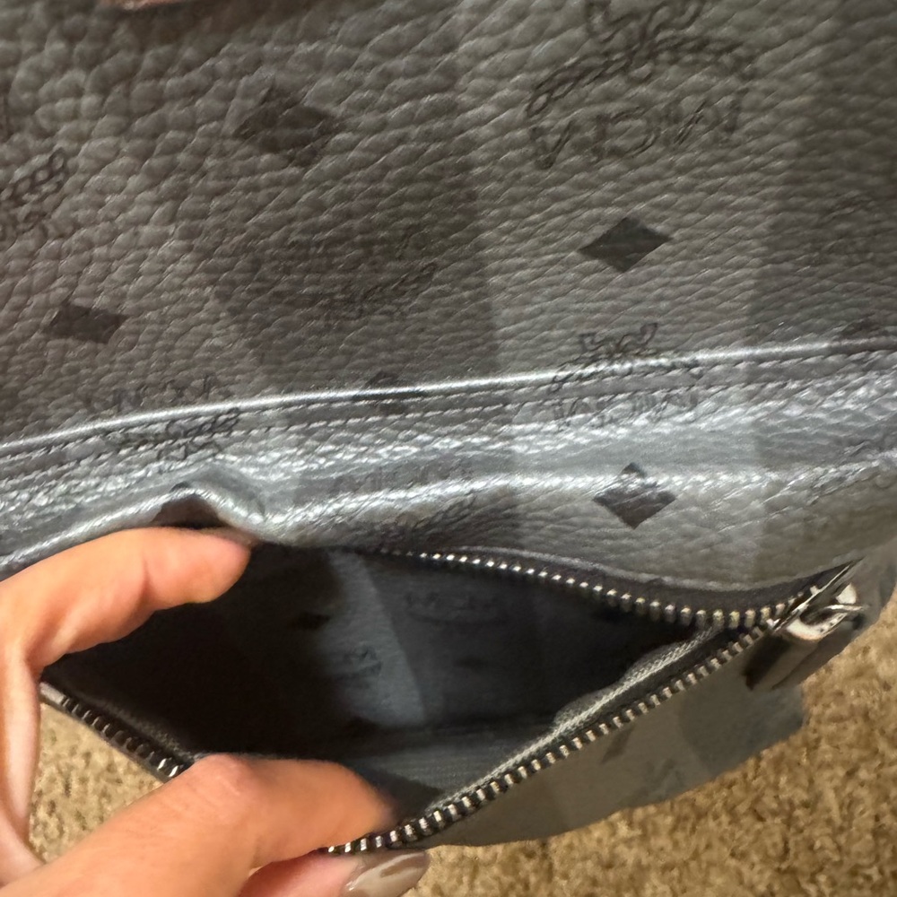 Mcm Charcoal Backpack - Authentic - image 2